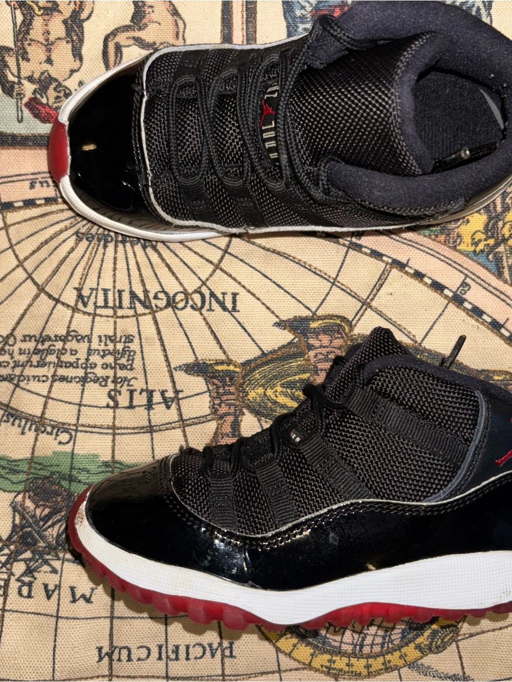 Air Jordan 11 Black & Red Basketball Sneakers